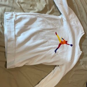 Air Jordan crew neck hoodie size small
